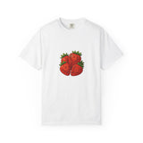 Strawberry Cluster T-shirt | Retro Floral Fruit Illustration
