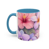Tropical Orchid Floral Mug | Accent Coffee Mug 11oz 15oz