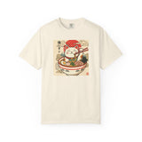 Maneki Neko Ramen Cat T-shirt | Lucky Cat Bowl Graphic Japanese Style