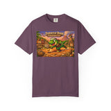Jurassic Dink Pickleball Dinosaur Arcade Poster T-Shirt | Retro Video Game Shirt