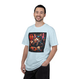 Sushi-Eating Cat T-Shirt | Neon Japanese Street Food Art