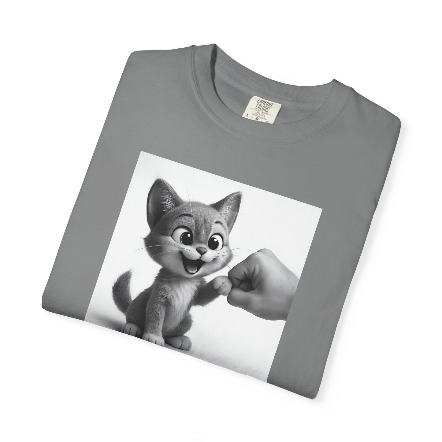 Kitten Fist Bump T-shirt | Cute Kitty Paw Bump Design