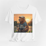 Dink Responsibly Pickleball Capybara Tee | Funny Animal Sports Art