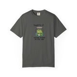 Glass Jar Frog Illustration T-shirt | Frog in Water Jar