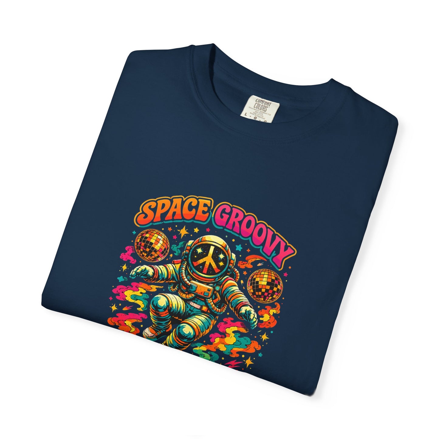 Space Groovy Astronaut T-shirt | Retro Psychedelic Space Art