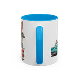 1950s Diner Scene Mug | Retro Car Hop Coffee Cup