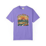Road Trip '76 T-shirt | Vintage Camper Van Sunset Graphic