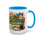 Purr-fect Teacher Mug | Cat Classroom Design, 11oz or 15oz