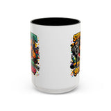 Straight Outta Meow The Kitty 90s Hip Hop Mug | Color Accent