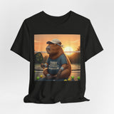 Dink Responsibly Pickleball Capybara Tee | Funny Animal Sports Art