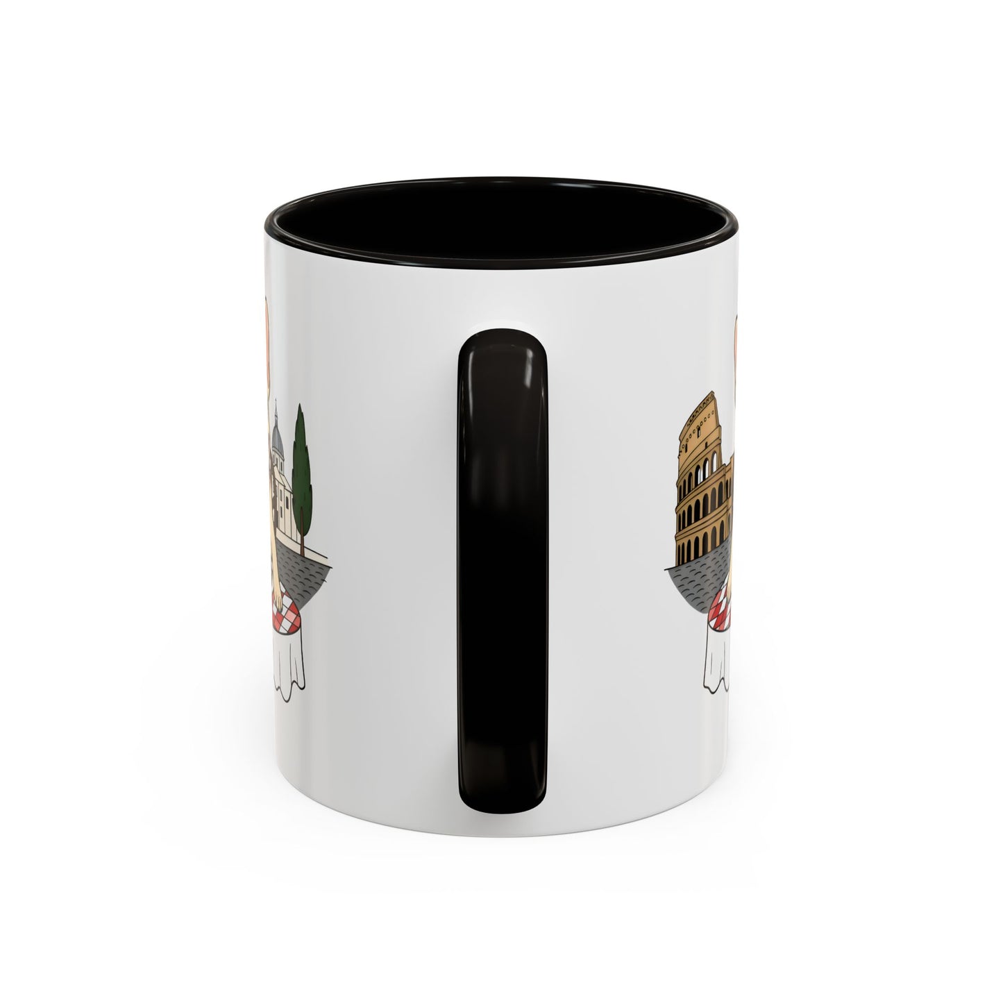 French Bulldog Pasta in Rome Mug | Ceramic Coffee Cup