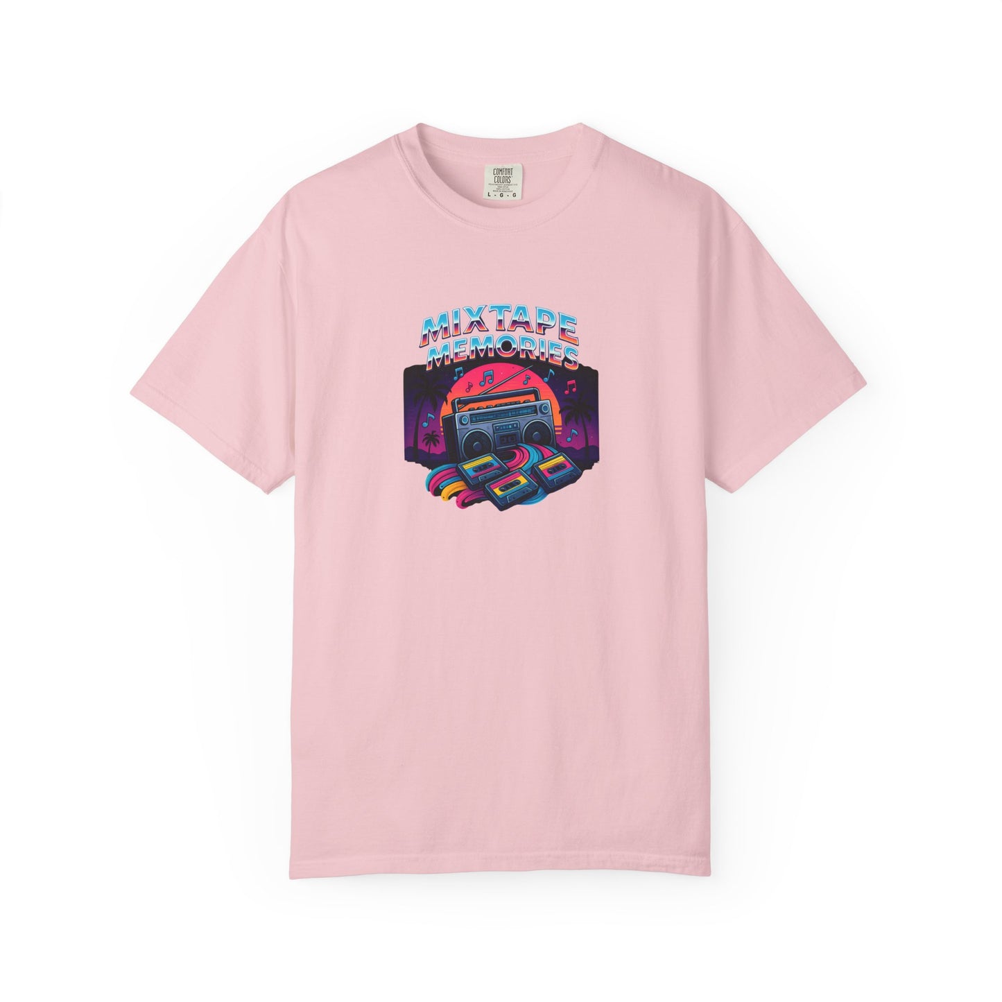 Mixtape Retro Cassette Graphic T-shirt | Vaporwave 80s Neon Music Tee