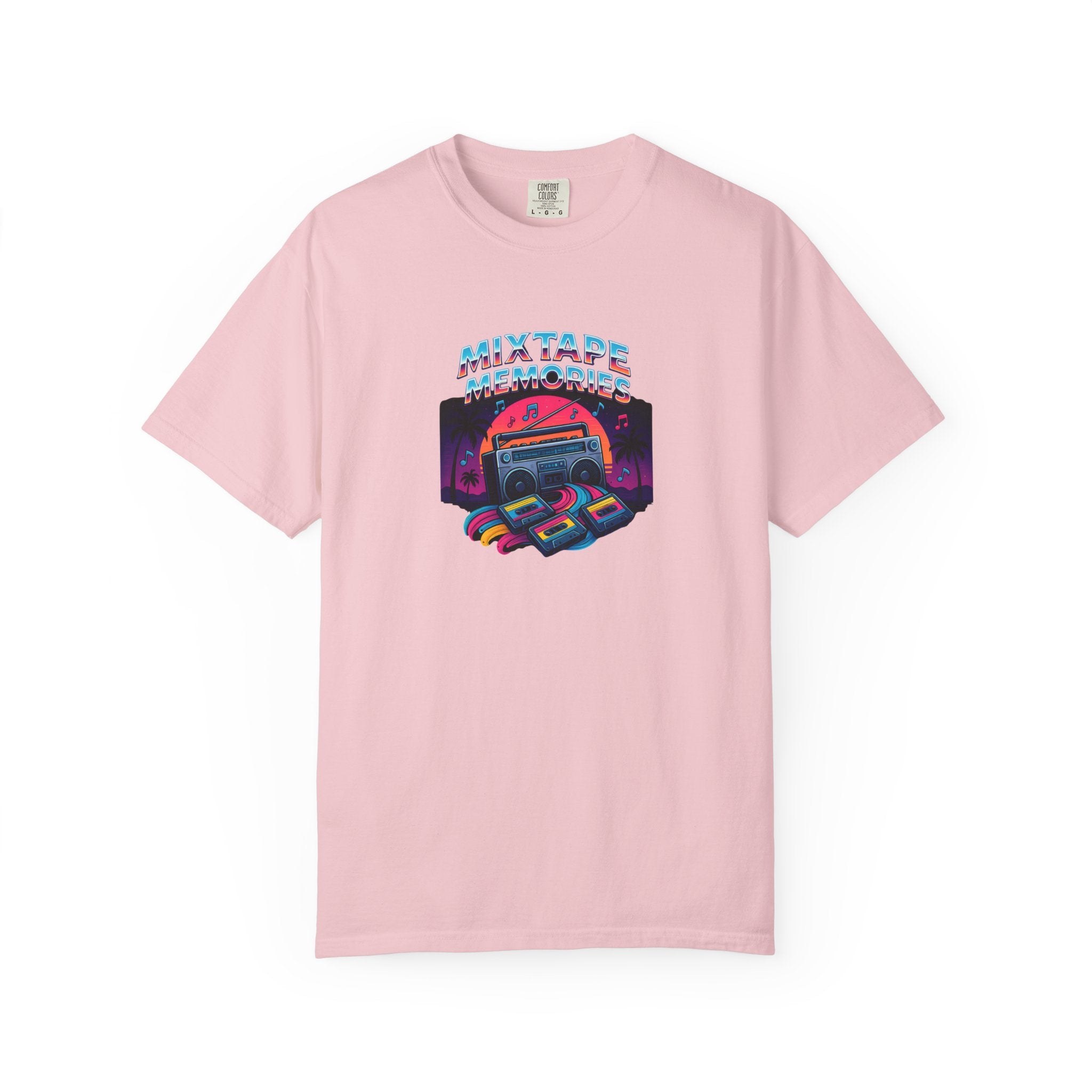Mixtape Retro Cassette Graphic T-shirt | Vaporwave 80s Neon Music Tee