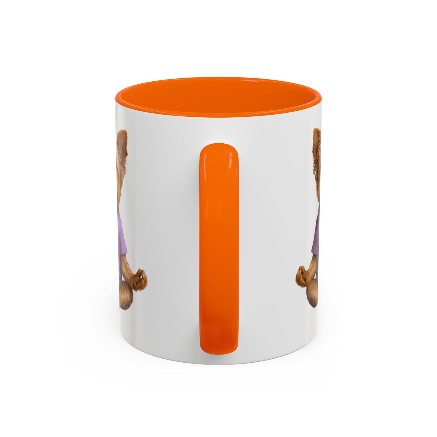 Meditating Yorkshire Terrier Mug | Accent Coffee Mug 11oz 15oz