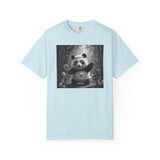 Panda Pickleball Bamboo Forest T-Shirt | Monochrome Kawaii Sports Decor