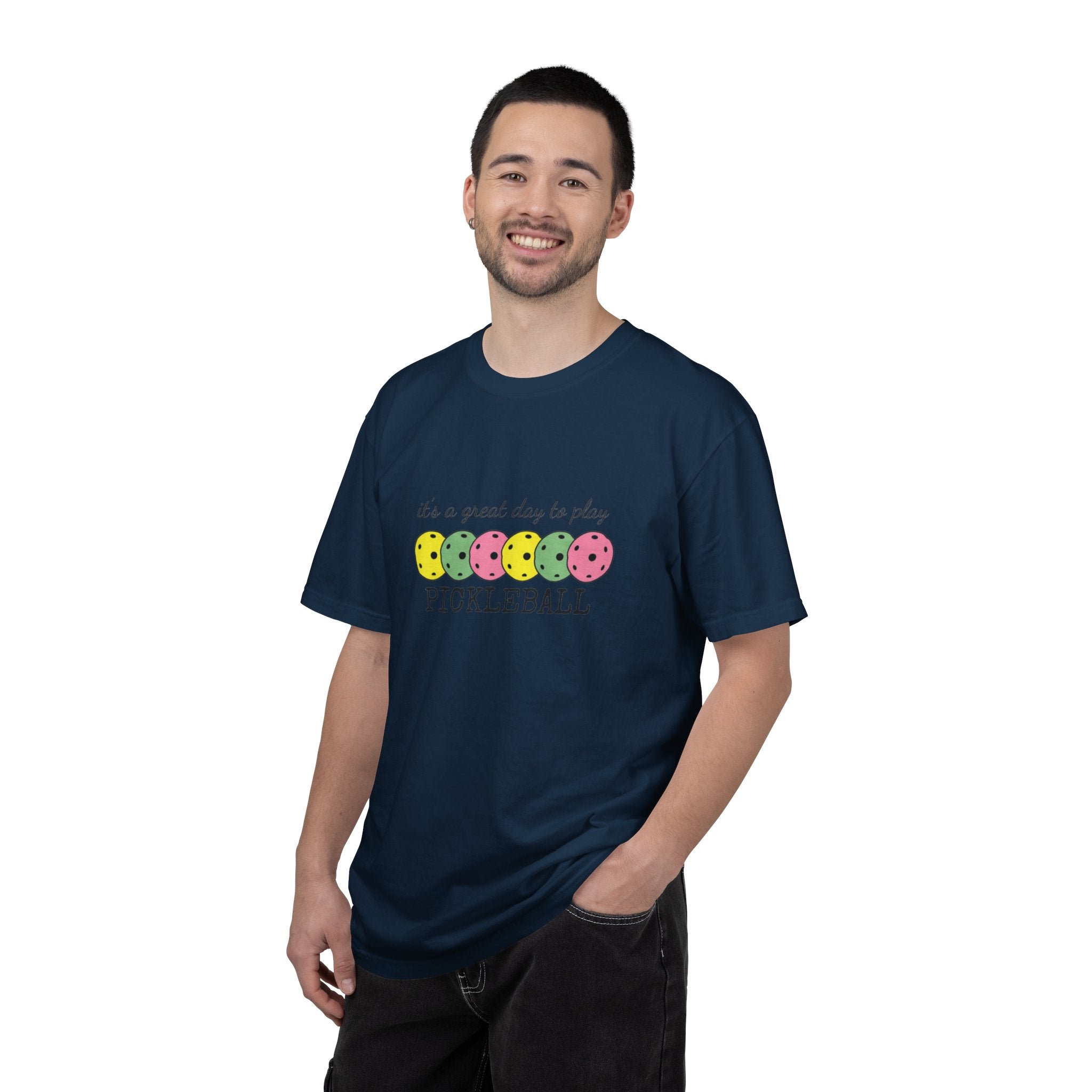 It's a Great Day to Play Pickleball T-Shirt | Colorful Pickleball Paddles Tee