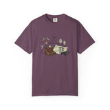 Camping Mountain Outdoors Graphic T-shirt | Hiking Boots Trees Flowers