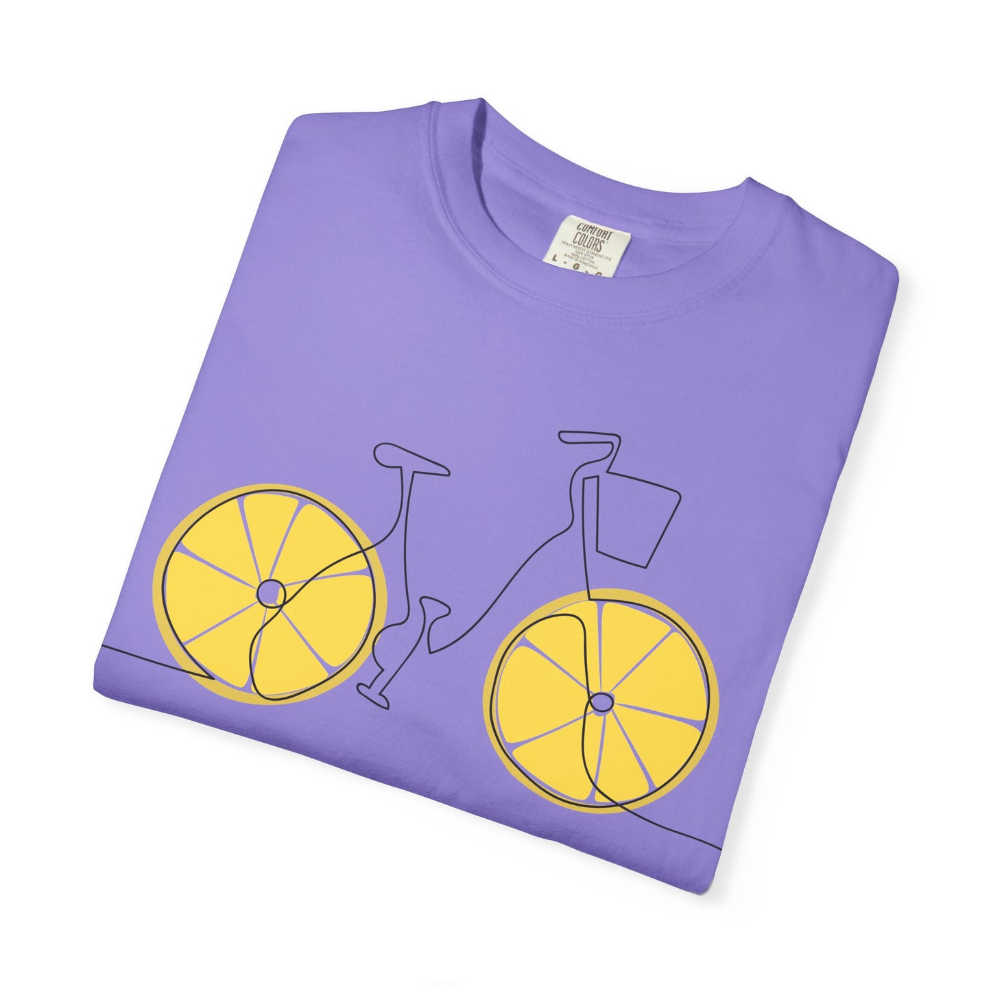 Lemon Wheel Bicycle T-shirt | Citrus Bike Graphic Tee