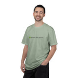 planet over plastic T-shirt | environmental tree slogan tee