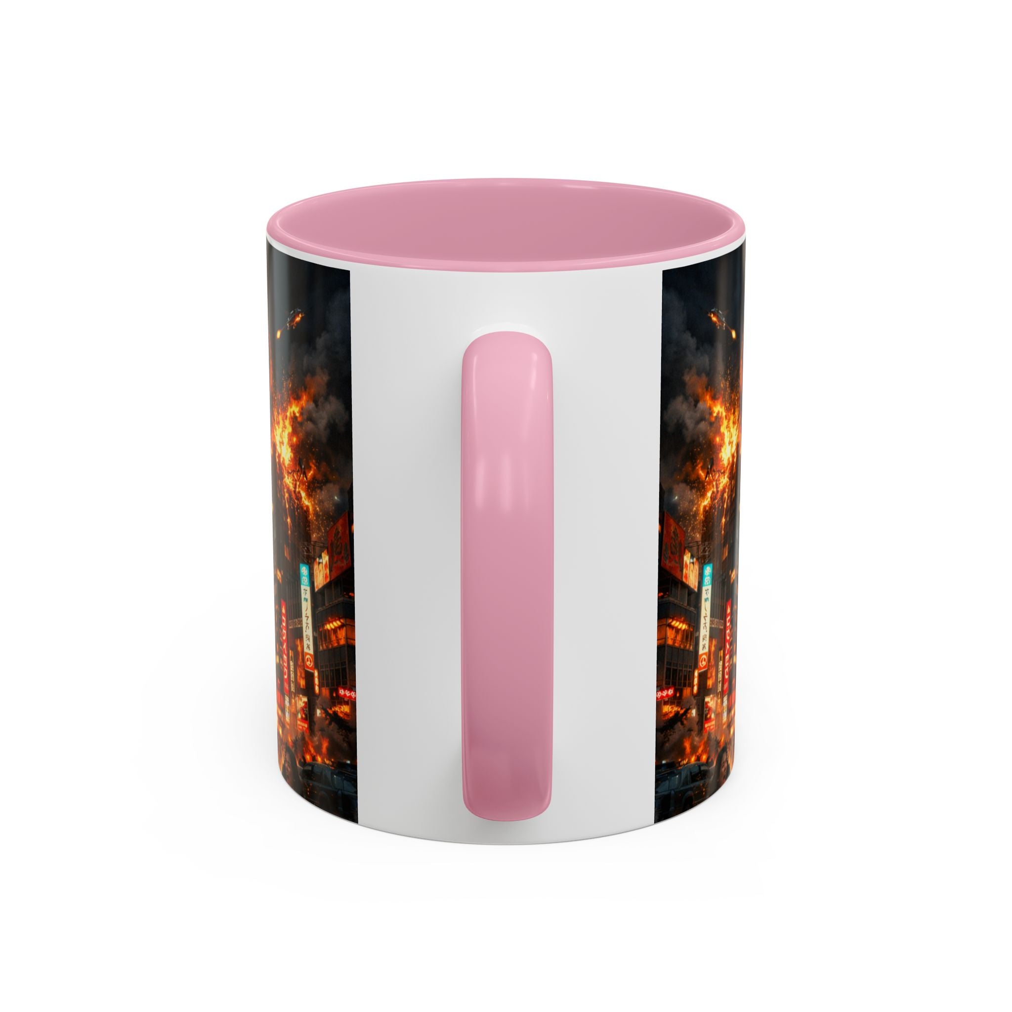 Catzilla Tokyo Cityscape Mug | Color Interior 11oz 15oz