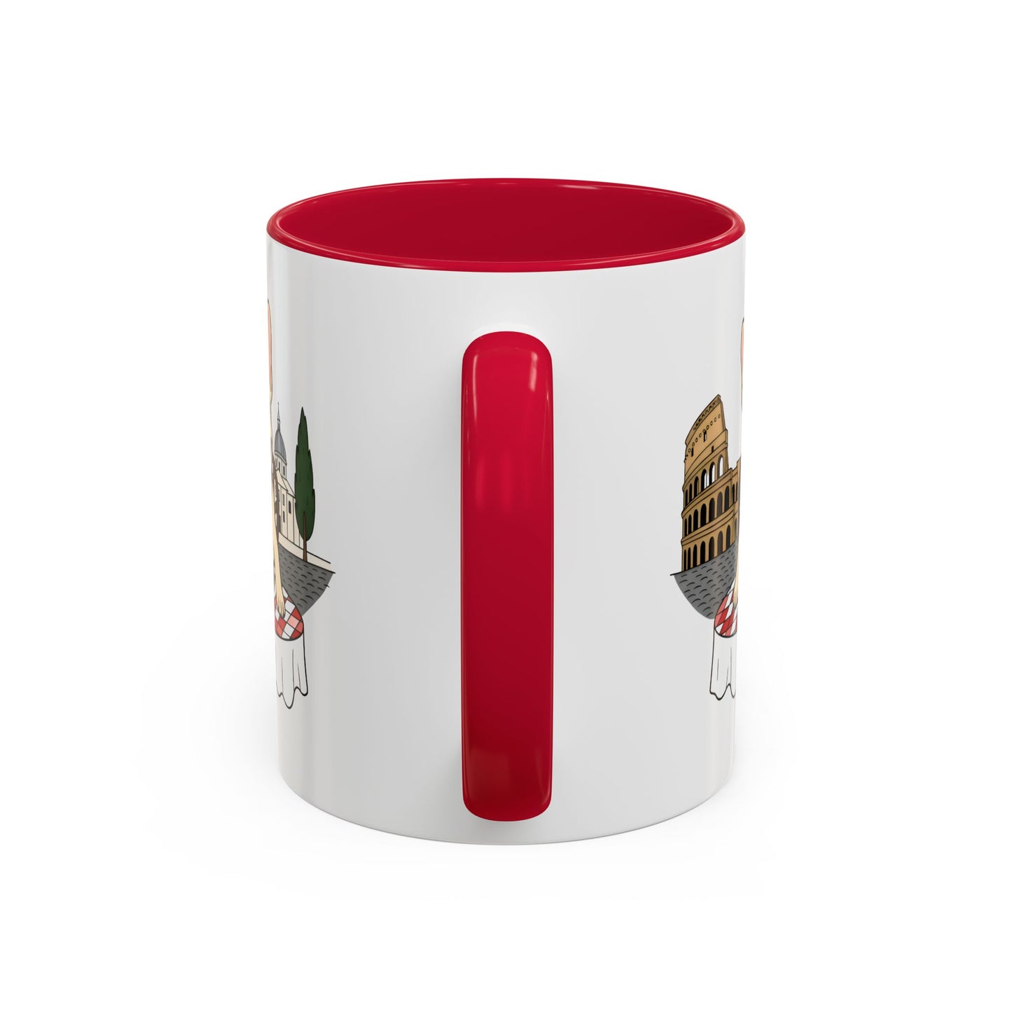 French Bulldog Pasta in Rome Mug | Ceramic Coffee Cup