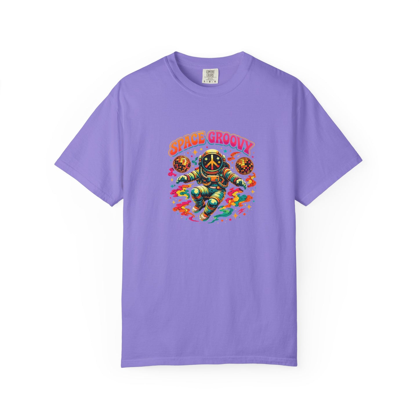 Space Groovy Astronaut T-shirt | Retro Psychedelic Space Art