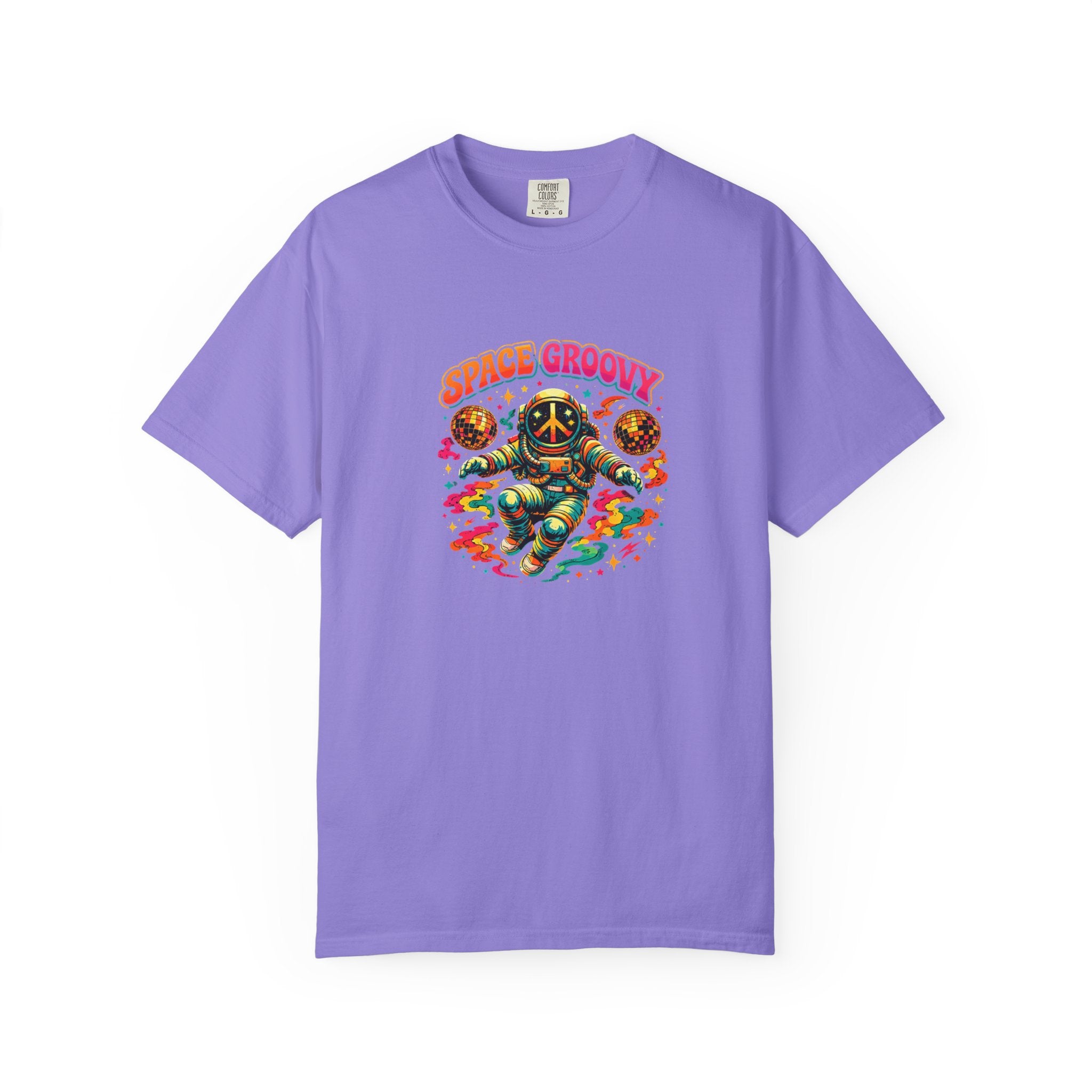 Space Groovy Astronaut T-shirt | Retro Psychedelic Space Art
