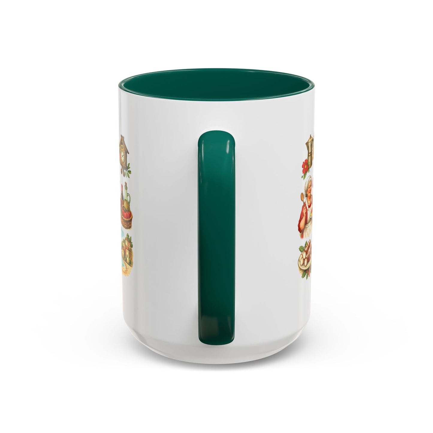Nonna Holiday mug | Italian grandma kitchen design, vintage food icons