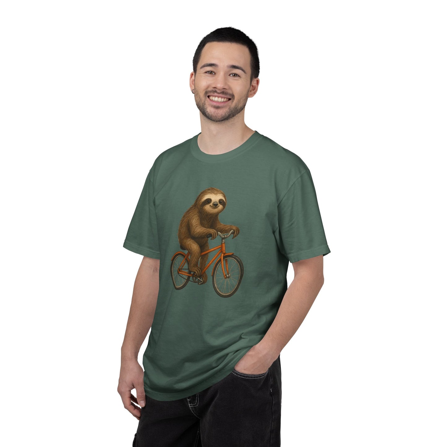 Sloth Bicycle Shirt – Funny Riding Bike Illustration Tees for Cycling Lover