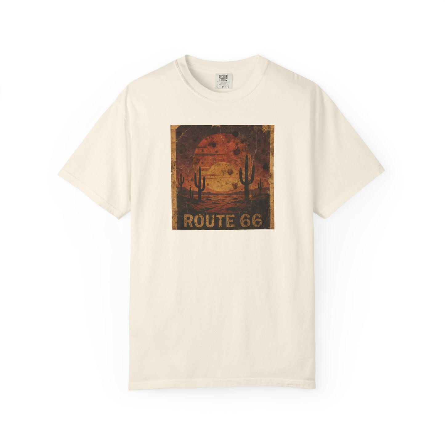 Route 66 Desert Sunset T-shirt | Vintage Road Trip Tee