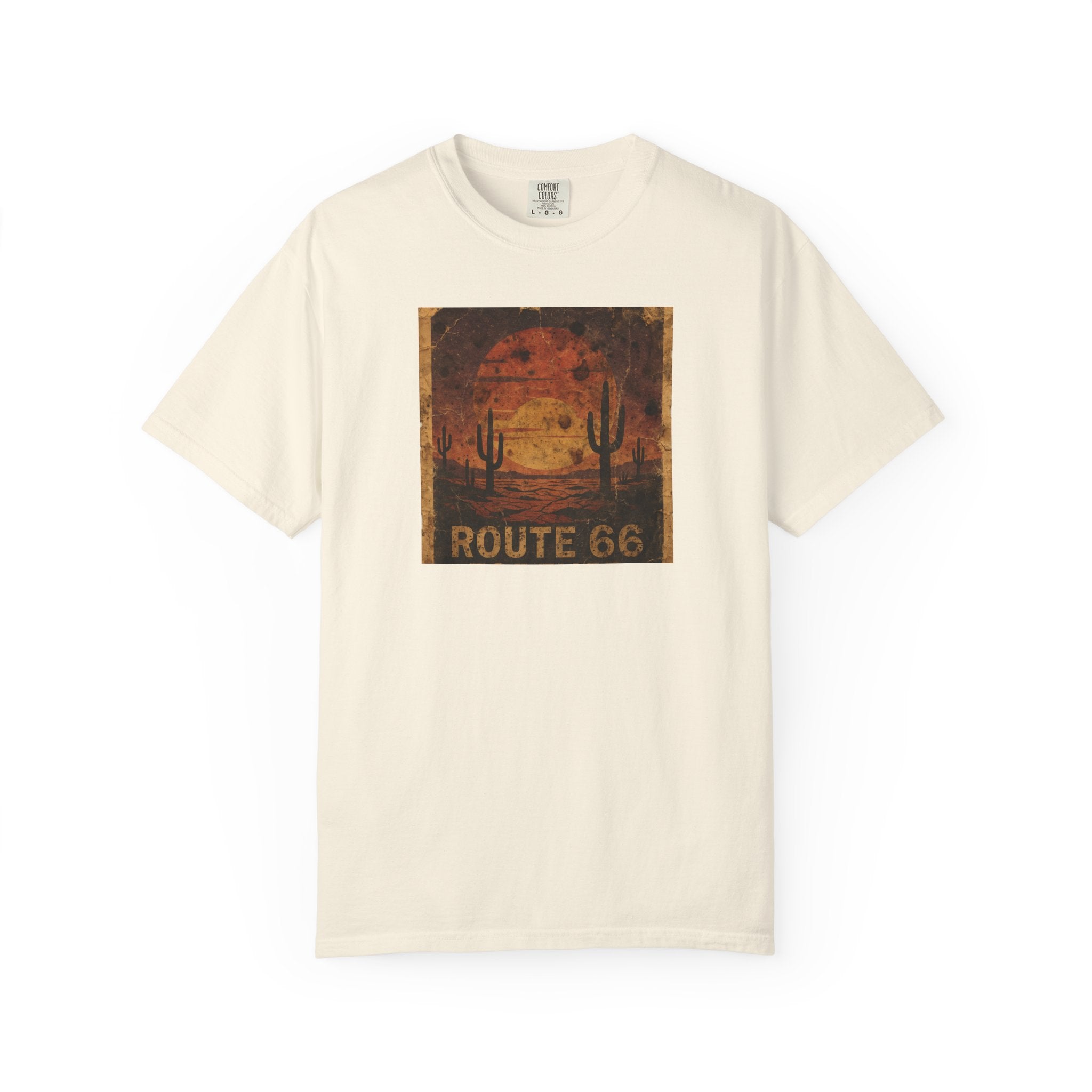 Route 66 Desert Sunset T-shirt | Vintage Road Trip Tee