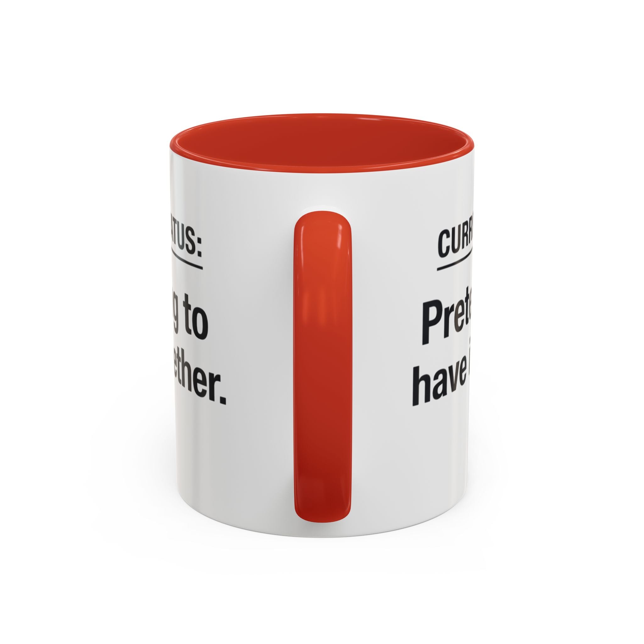 Current Status: Pretending to Have It Together mug | Accent Coffee Mug