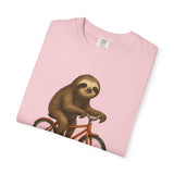 Sloth Bicycle Shirt – Funny Riding Bike Illustration Tees for Cycling Lover