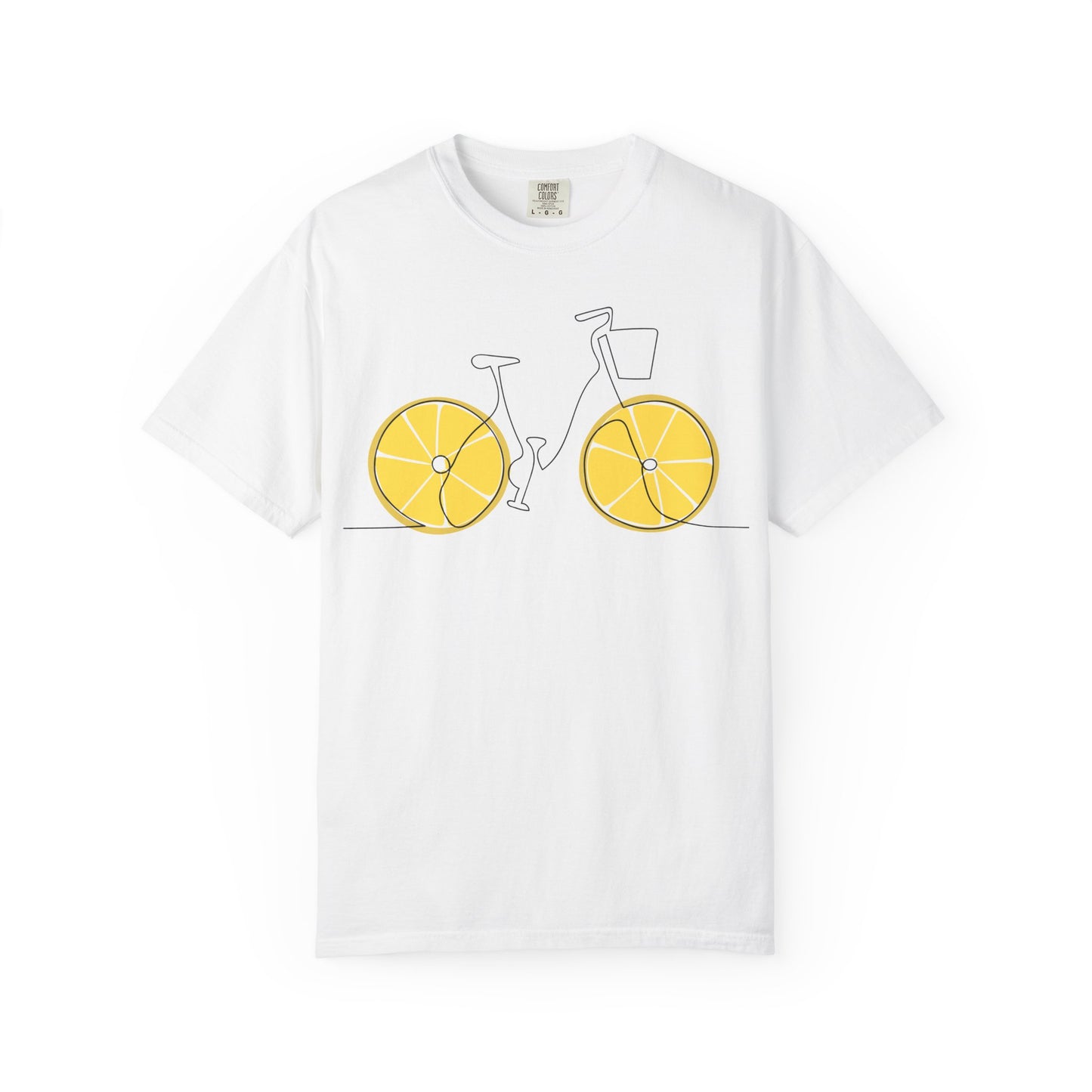 Lemon Wheel Bicycle T-shirt | Citrus Bike Graphic Tee