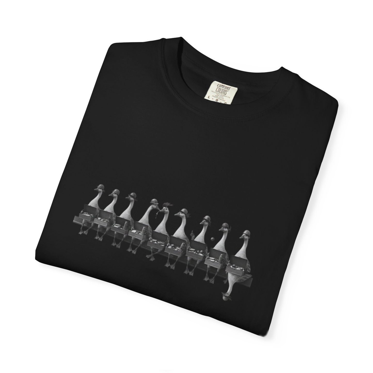 Lunch on a Skyscraper Geese Edition T-shirt | NYC Black and White Photo