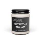 Puppy Love Pancakes Scented Soy Candle, 9oz Natural Wax Home Fragrance