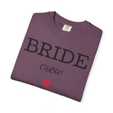 Bride Crew T-Shirt | Bachelorette Party Tee, Heart Bridesmaid Shirt