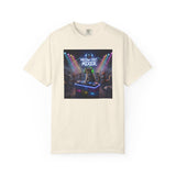 Melodic Mixer DJ Cat T-shirt | Neon Retro Music Party