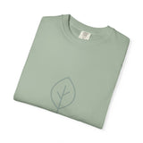 Minimal Green Leaf icon T-Shirt | Eco Nature Graphic Tee