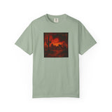 Red Desert Sunset T-shirt | Cactus Landscape, Moody Western Scene