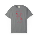 You Won My Heart tic tac toe T-shirt | Valentine heart game tee