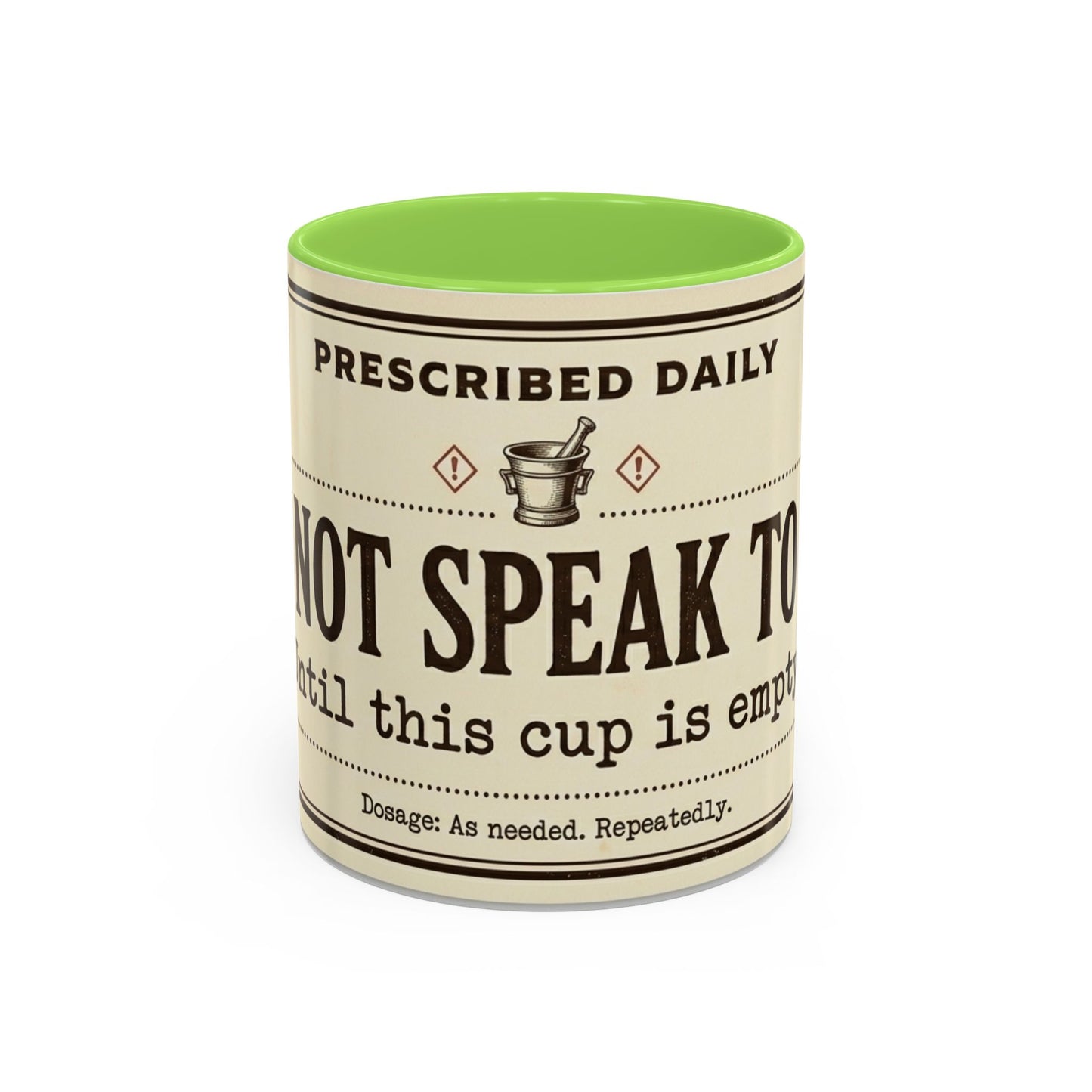 Do Not Speak To Me Mug | Prescription Coffee Mug, Funny Morning Quote
