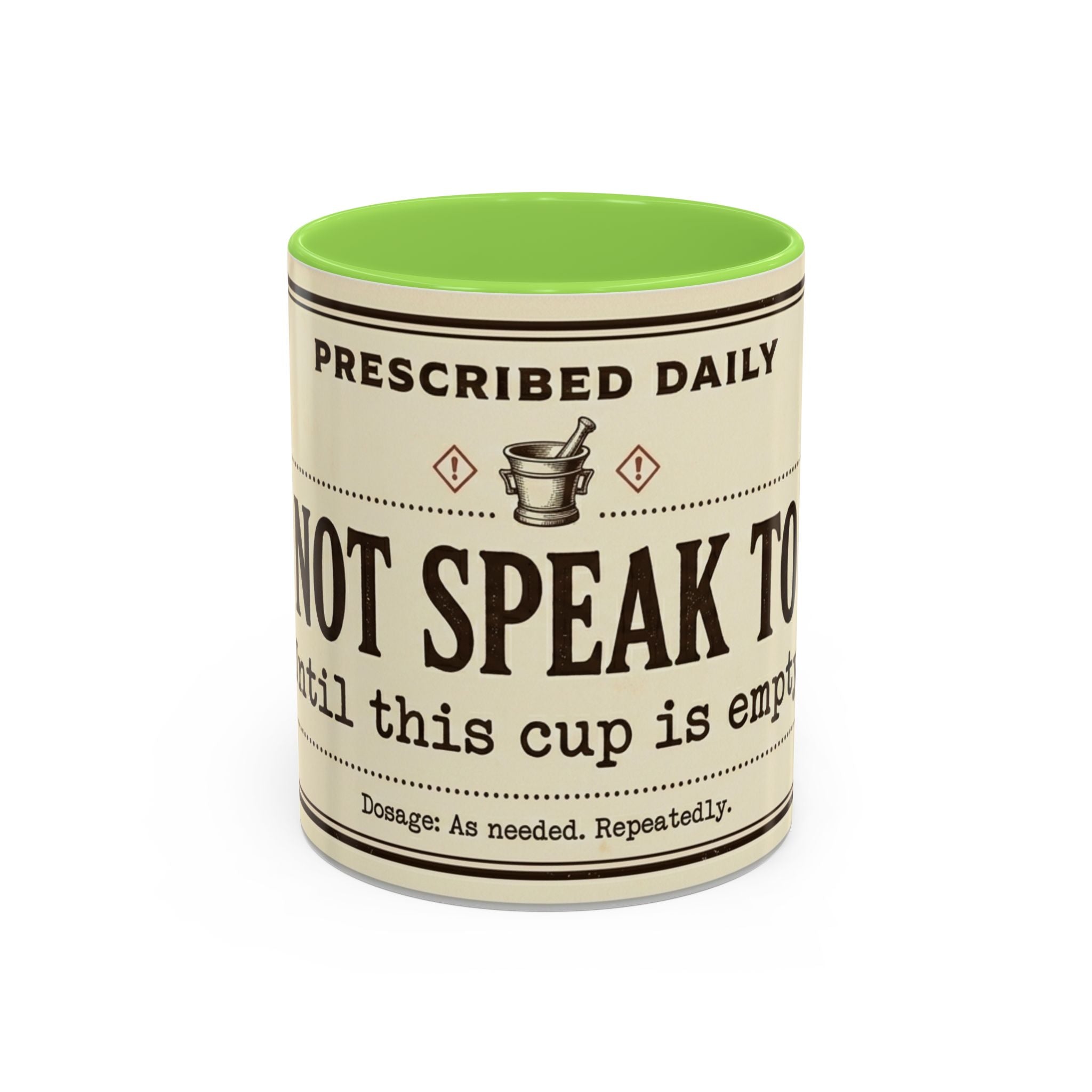 Do Not Speak To Me Mug | Prescription Coffee Mug, Funny Morning Quote