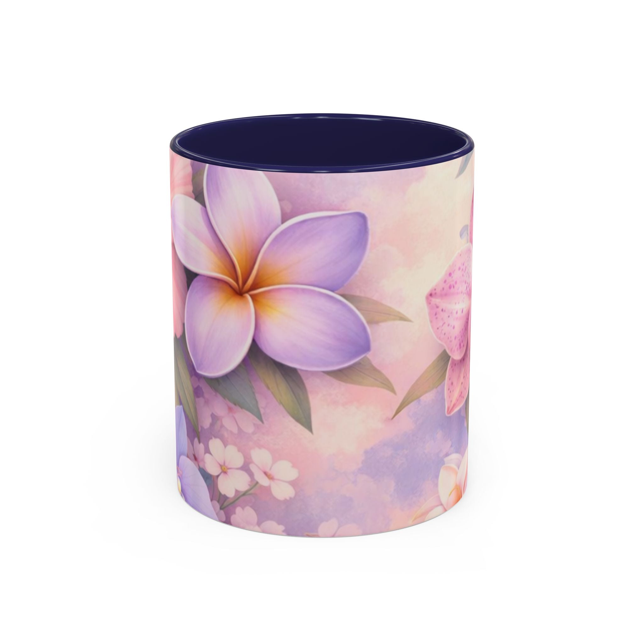 Tropical Orchid Floral Mug | Accent Coffee Mug 11oz 15oz