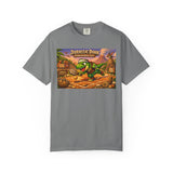 Jurassic Dink Pickleball Dinosaur Arcade Poster T-Shirt | Retro Video Game Shirt