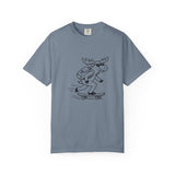 Skateboarding Moose T-shirt | Skateboard Cartoon Graphic Tee