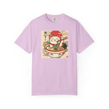 Maneki Neko Ramen Cat T-shirt | Lucky Cat Bowl Graphic Japanese Style