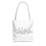 Seattle Emerald City Line Art Tote