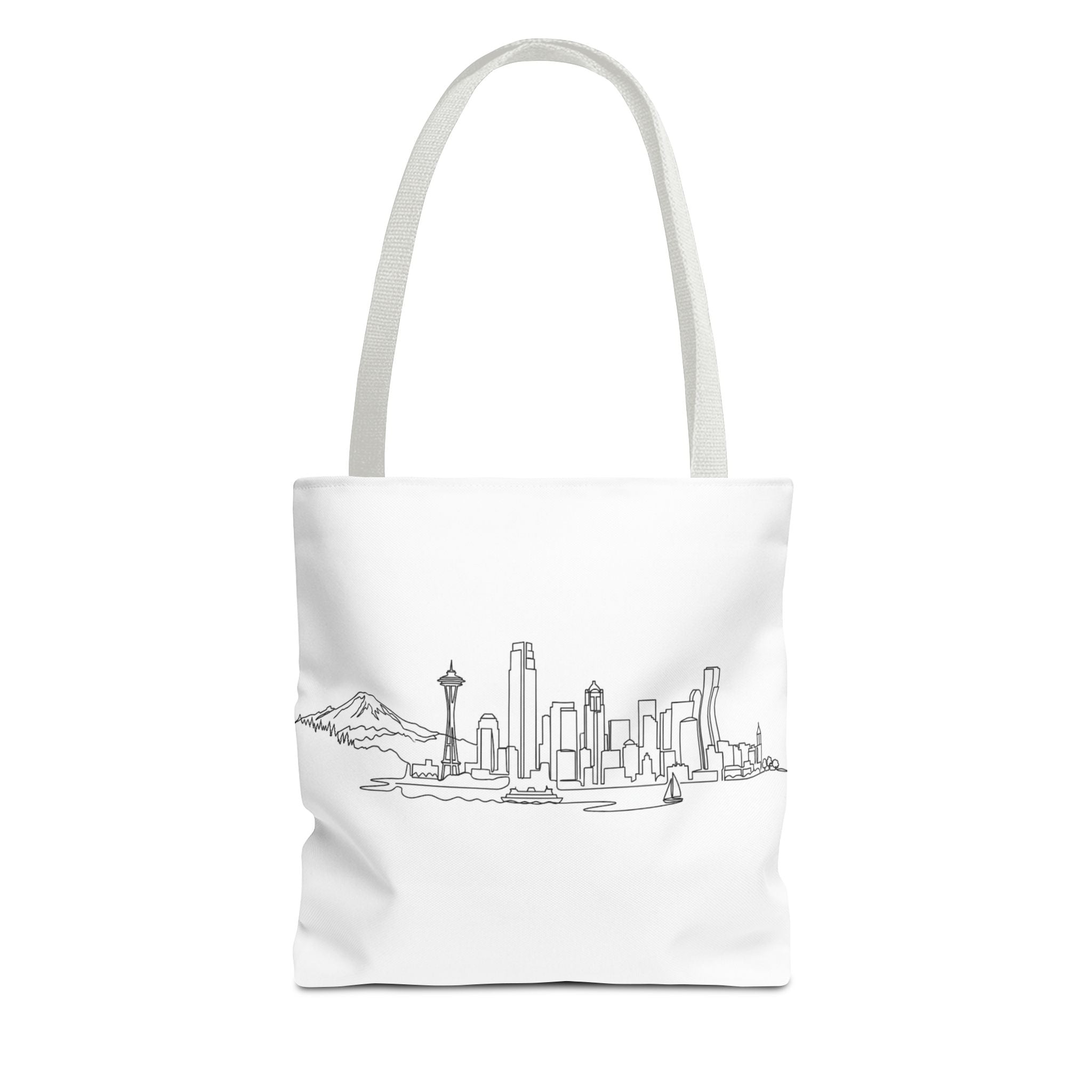Seattle Emerald City Line Art Tote