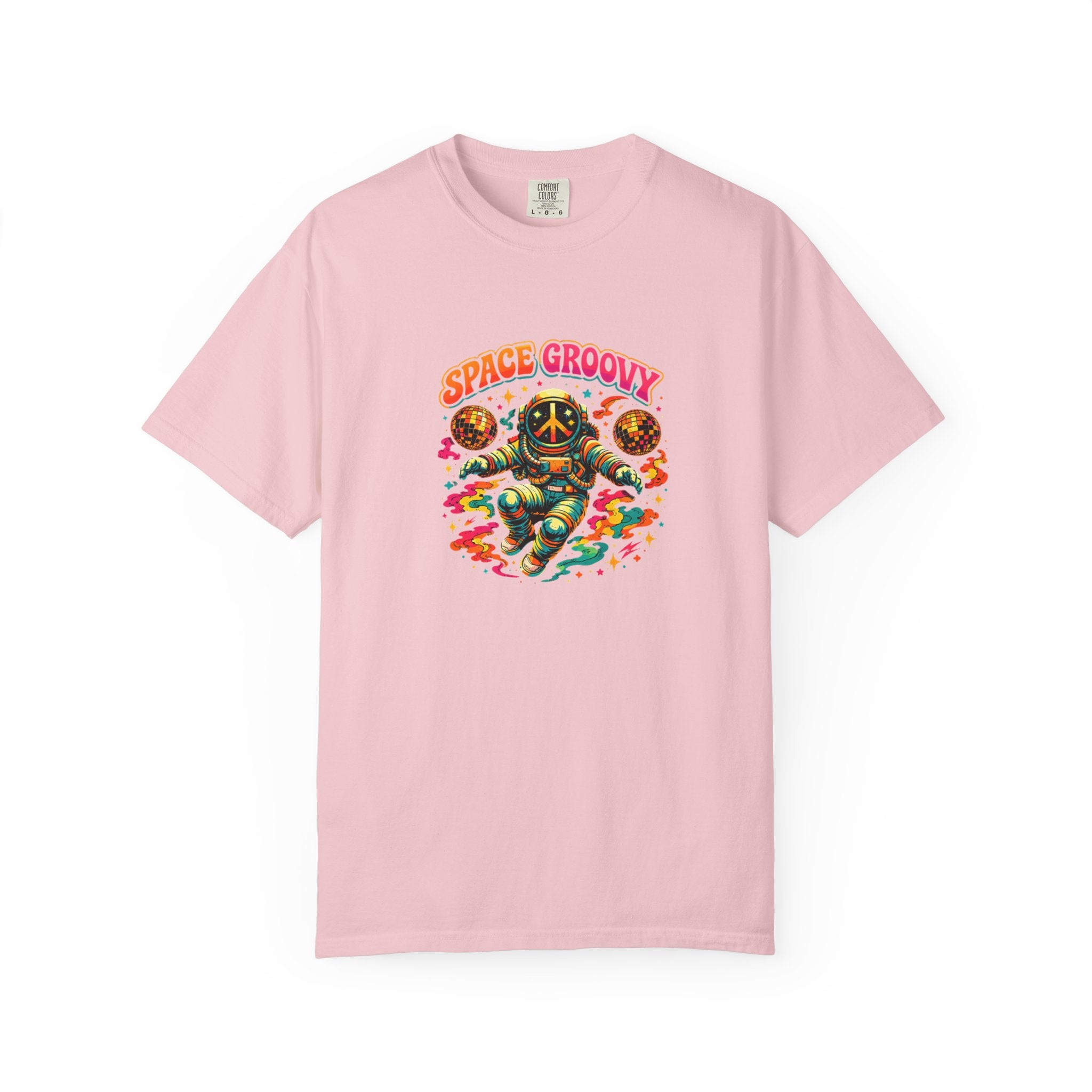 Space Groovy Astronaut T-shirt | Retro Psychedelic Space Art